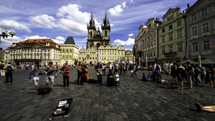 Praha turisté (ilustrační foto)