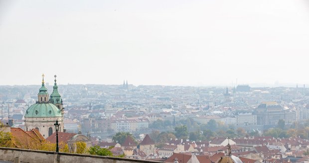 Vylidněná Praha v čase koronavirové krize