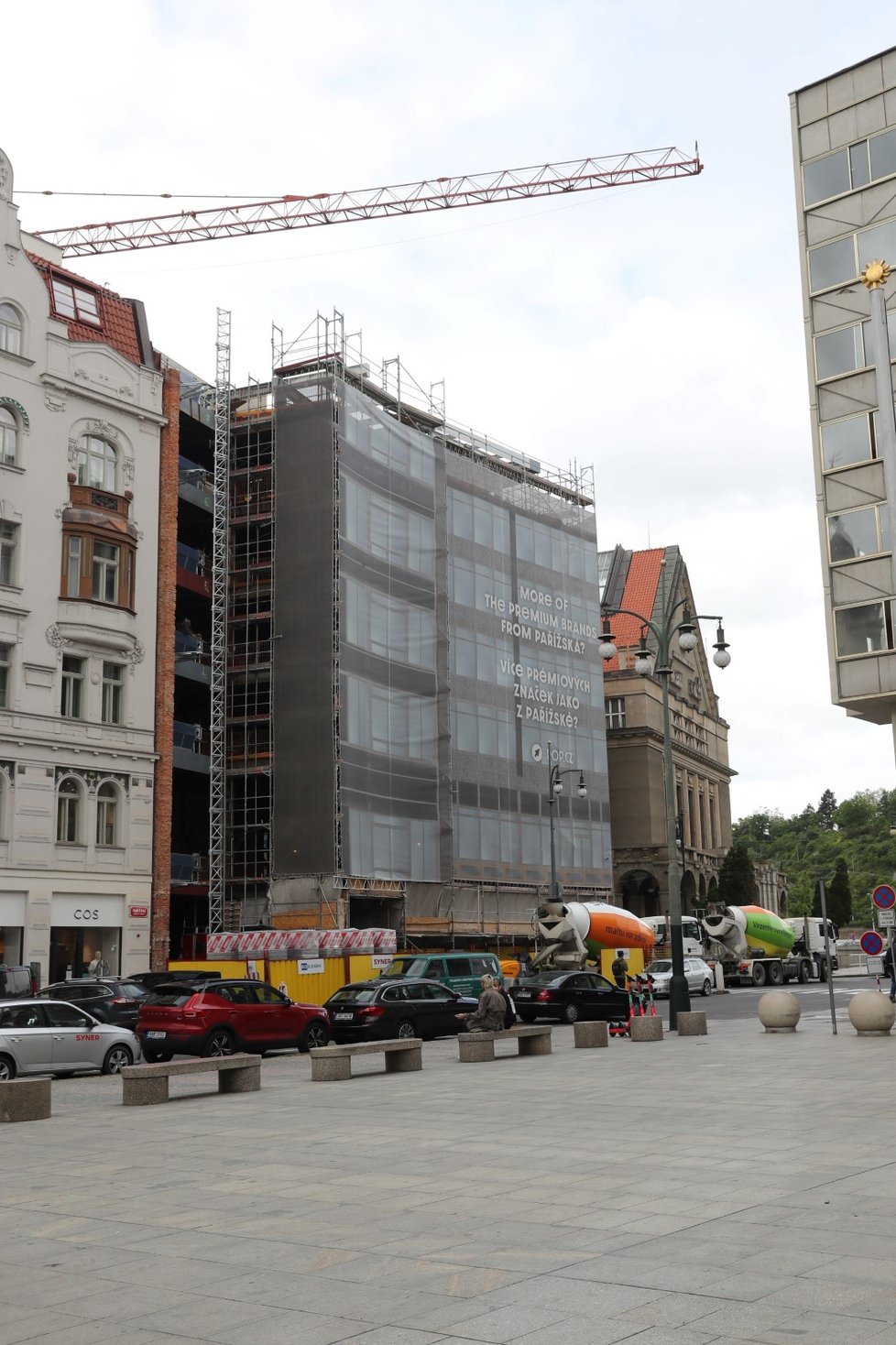 Rekonstrukce hotelu InterContinental. (28. května 2021)