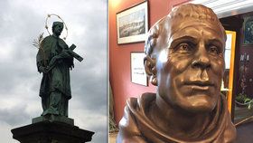 V Muzeu Karlova mostu vystavili bustu Jana Nepomuckého, která byla vytvořená na základě rozměrů jeho lebky.