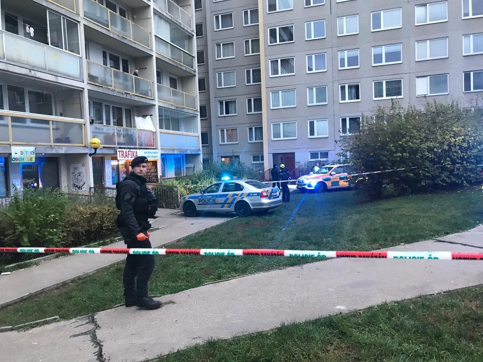 V Janského ulici zemřeli dva lidé poté, co se zřítili z okna. (11. 11. 2019)