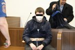 Jaroslav Ř. u soudu kvůli vraždě učitele v Michli. (20. ledna 2023)