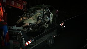 Řidič u Jíloviště narazil do stromu, na místě zemřel. (15. února 2022)