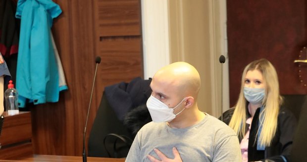 Jiří H. u soudu 19. ledna 2021.