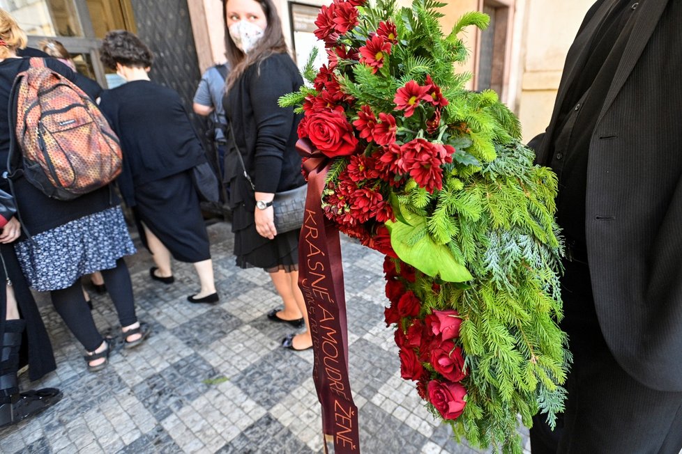 Pohřeb socioložky Jiřiny Šiklové (3. června 2021)