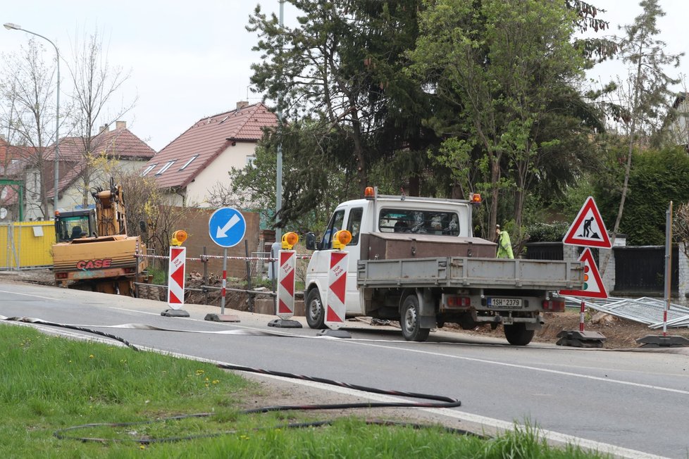 Únik plynu v Kamýcké ulici v Praze, 4. května 2021.