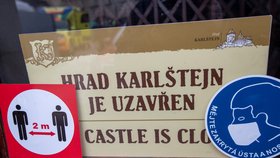 Testování zaměstnanců na hradě Karlštejn.