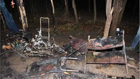 Ohnivé peklo v Kobylisích: Muž (43) zapálil stan se dvěma ženami! Případ řeší mordparta