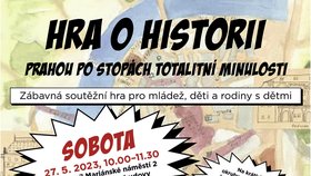 Plakát ke Hře o historii 27. 5. 2023