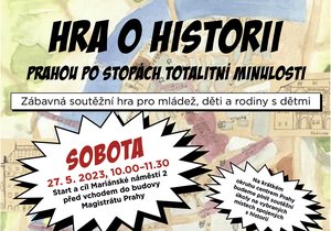 Plakát ke Hře o historii 27. 5. 2023