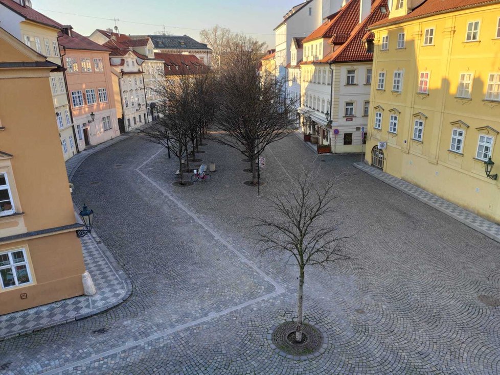 Vylidněná Praha (24. 3. 2020)