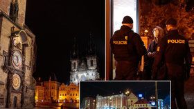 FOTO: Lidupustá Praha kvůli zákazu vycházení. Takhle klidnou službu policisté dlouho nezažili