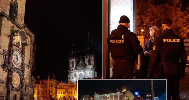 FOTO: Lidupustá Praha kvůli zákazu vycházení. Takhle klidnou službu policisté dlouho nezažili