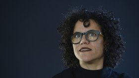 Zakladatelka platformy sdíleného umění DADA Beatriz Ramosová vystoupila 5. října 2018 v Praze na tiskové konferenci k zahájení třídenního Hackers Congressu, který pořádá nezisková organizace Paralelní Polis.