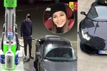 Kamery zachytily muže, který natankoval do kradeného lamborghini benzín a ujel bez placení.