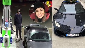 Kradené lambo za 6 mega: Řidič tankoval a ujel bez placení! Auto dál hledá policie, pátrala po něm i Bagárová