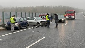 Hromadná nehoda na D4, 28. listopadu 2020.