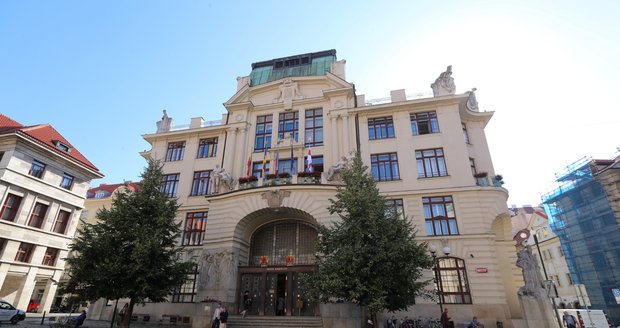 The building of the Prague municipality.  (June 15, 2022)