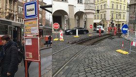 Výluka v centru Prahy znepříjemnila cestování Pražanům i turistům.