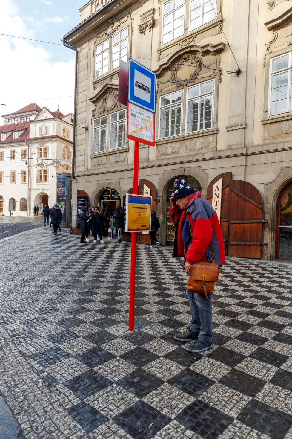 Práce na Malé Straně. (30. ledna 2023)