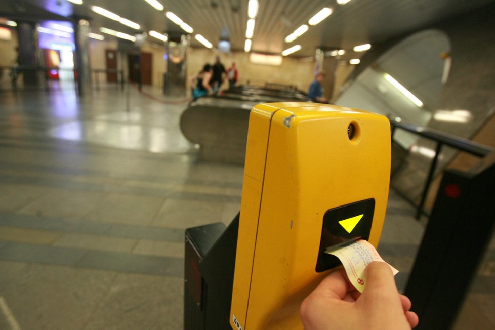 Pražské metro.