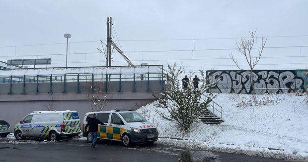 Nález mrtvého muže na nádraží v Holešovicích (3. prosince 2023)