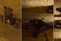 Brutální útok na bezdomovce zachytily kamery: Smrti unikl o vlásek