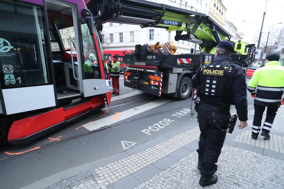 U I. P. Pavlova se srazily dvě tramvaje.