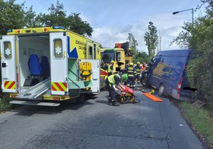 Nehoda v Malešické ulici v Praze (7. srpna 2023)