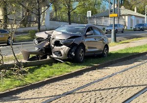 Nehoda u Pražského hradu, 3. dubna 2024.