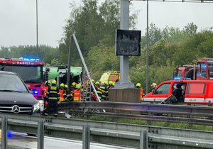 Vážná nehoda na Pražském okruhu. (7. května 2024)