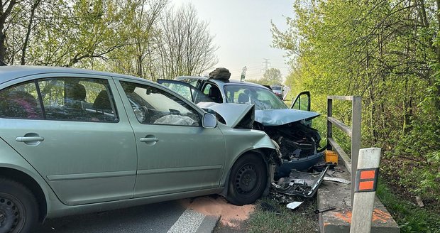 Vážná nehoda u Zlonína. (11. dubna 2024)