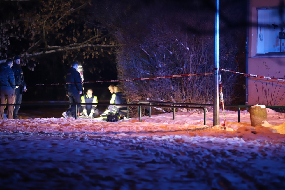 Pachatel na Novodvorské pobodal dvě ženy, o kus dál ho policisté postřelili. (17. prosince 2022)