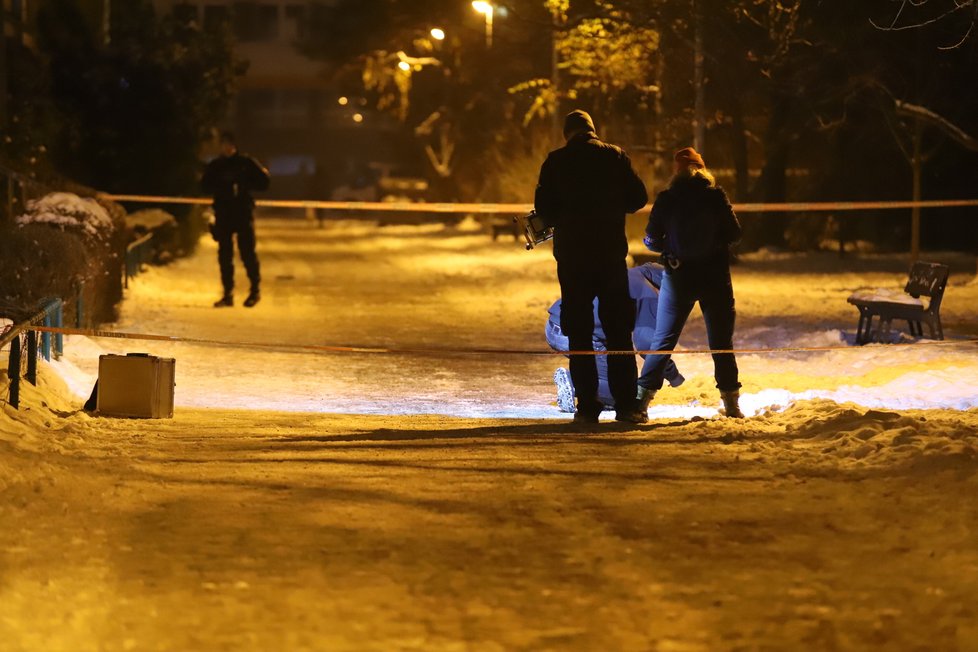 Pachatel na Novodvorské pobodal dvě ženy, o kus dál ho policisté postřelili. (17. prosince 2022)