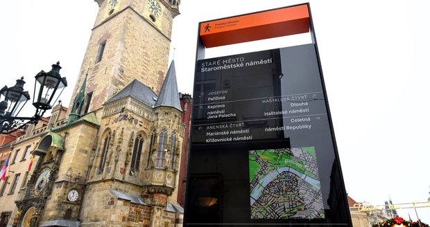 Nová pěší navigace Čitelná Praha, 2. prosince 2025, Praha.