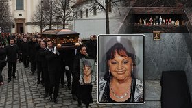 Pohřeb Olgy Kočkové, 23. února 2024