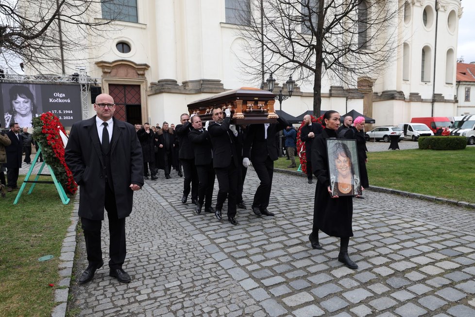 Pohřeb Olgy Kočkové, 23. února 2024.