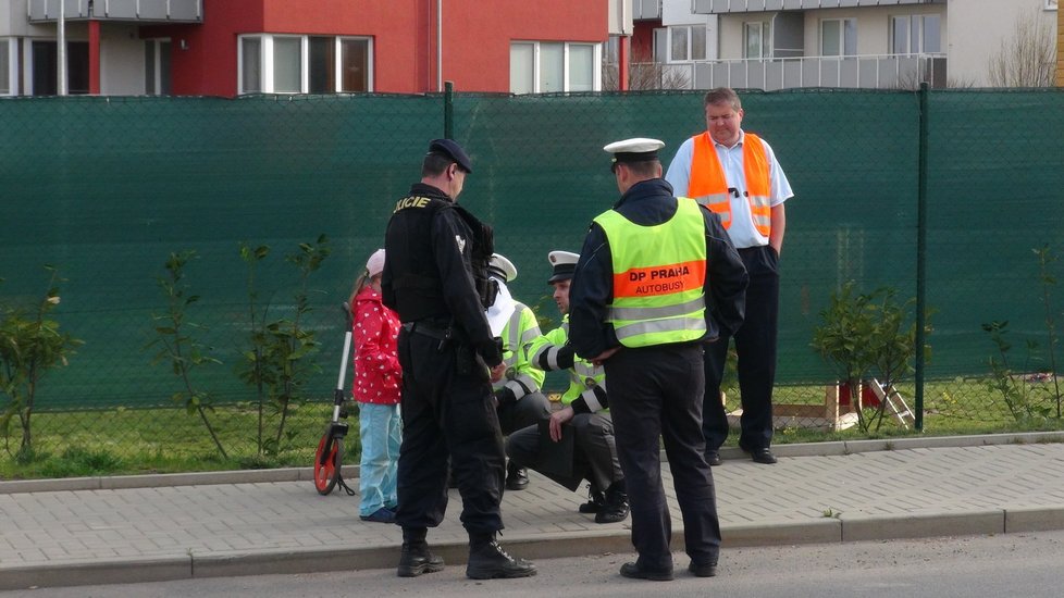 Dítě, které bylo také v autě, dovedli domů policisté