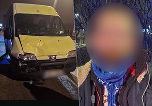 Muž ukradl peugeot v Praze 1 a naboural (14. února 2021).