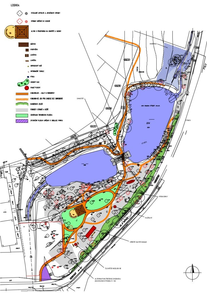 Kolem Pitkovických rybníků vznikne nový park. Bude mít altánek, hřiště a ohniště
