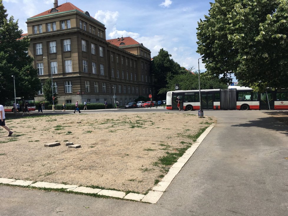 Na tomto místě by měla vzniknout pláž, o víkendu však ustoupí farmářským trhům.