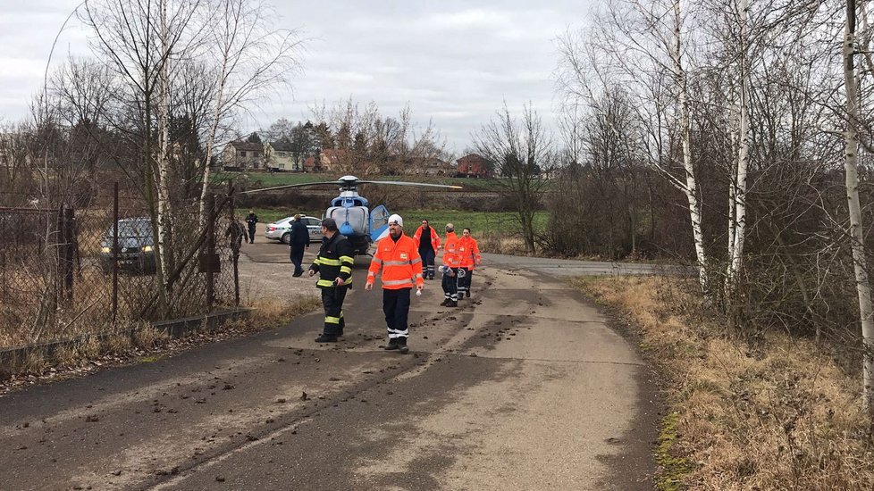 V Nučicích u Prahy zasahovala záchranka u podchlazené ženy, která byla v pátrání policie.