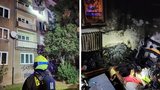 Požár v Praze 10: Stařenka skončila v umělém spánku! 11 lidí a dva psy museli evakuovat