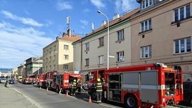 Požár v Záběhlické ulici. (28. dubna 2024)