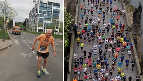 Josef (76), hrdina pražského maratonu! Už uklízeli, poslední závodník na trati to ale nevzdal