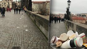 Pražané se v neděli 22. listopadu nedrželi doma a shlukovali se v centru. Podle redaktora Blesk.cz popíjeli kafe, svařák a jedli. Zůstaly po nich plné koše a odpadky na zemi.