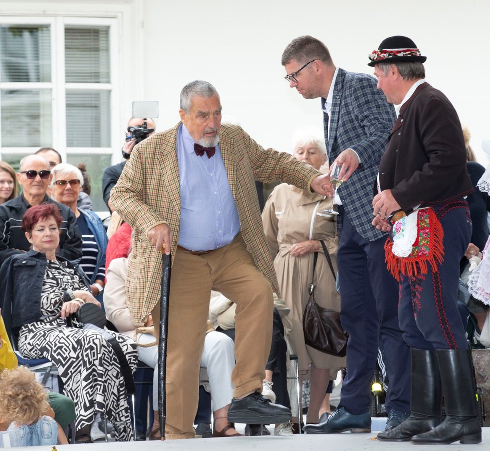 Oslava 100. narozenin Medy Mládkové v roce 2019.