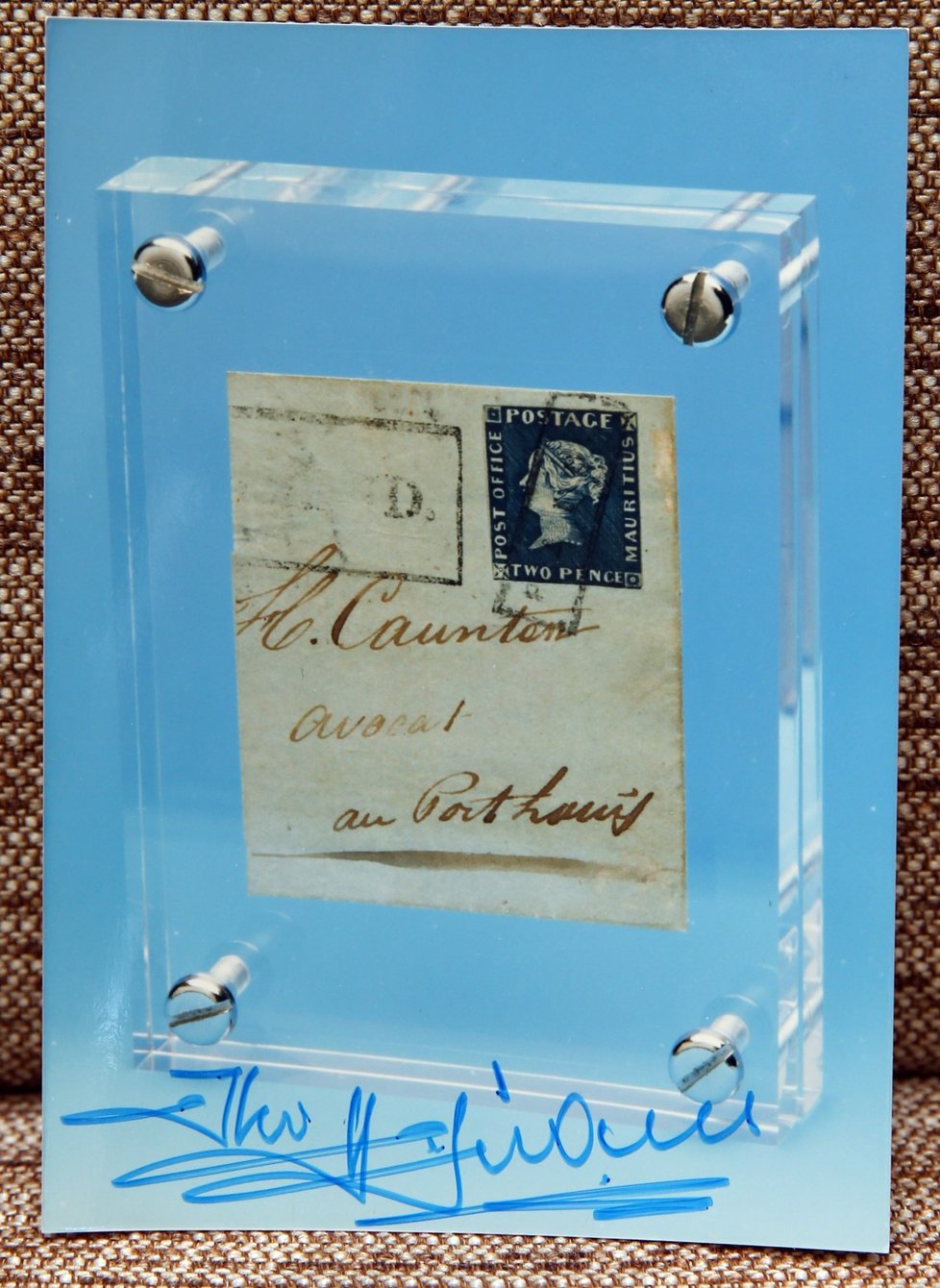 Nejcennější poštovní známka světa - Modrý mauritius.