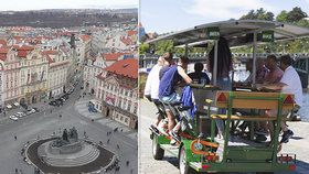 Pivní kola v centru Prahy jsou trnem v oku magistrátu. (ilustrační foto)