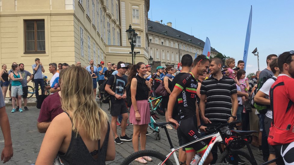 Průběh cyklistických závodů Pražské schody 2018